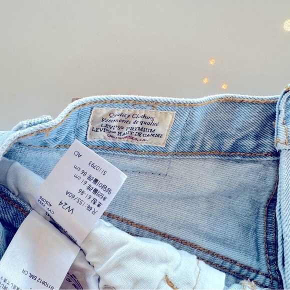 Levi’s short bleu size 24 - Picture 3 of 3